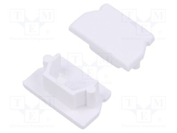Cap for LED profiles; white; ABS; GEN2; Pcs: 20; UNI12