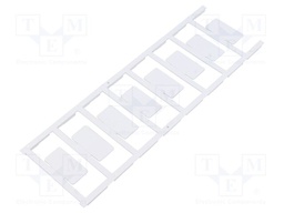 Label; polyamide 66; white; -40÷60°C; UL94V-2; 18x35mm