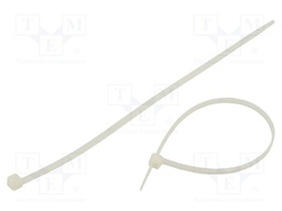 Cable tie; L: 250mm; W: 4.8mm; polyamide; 220N; natural; 100pcs.