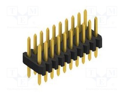 Connector: pin strips; pin header; male; PIN: 20; 1.27mm; THT; 2x10