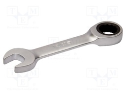 Wrench; combination spanner,with ratchet; 19mm; steel; tag