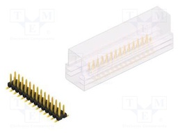 Connector: pin strips; pin header; male; PIN: 28; 2.54mm; SMT; 2x14