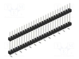Connector: pin strips; pin header; male; PIN: 26; 2.54mm; SMT; 1x26