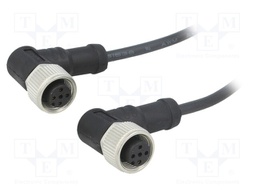 Cable: for sensors/automation; PIN: 4; M12-M12; 1m; plug; plug; 250V