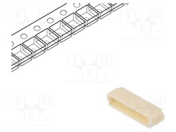 Socket; wire-board; male; SH,SR,SZ; 1mm; PIN: 10; SMT; 50V; 1A