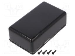Enclosure: multipurpose; X: 70mm; Y: 120mm; Z: 40mm; ABS; black; IP55