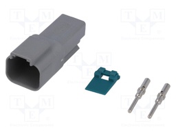 Connector: wire-wire; AT; plug; male; Size: 16; 20AWG÷16AWG; PIN: 2