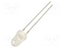 LED; pink; 5mm; 10000mcd; 8°; Front: flat; 3.1VDC; No.of term: 2