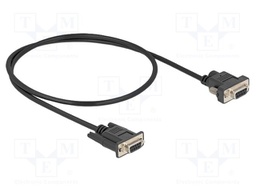 Cable; D-Sub 9pin socket,DC 5,5/2,1 socket,both sides; PVC