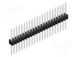 Connector: pin strips; pin header; male; PIN: 22; 1.27mm; THT; 1x22