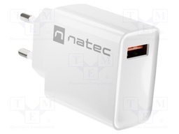 Power supply: switching; plug-in; 5÷12VDC; 3A; 18W; 83x43x27mm