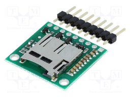Module: adapter; SD micro; 5VDC; SD Micro,pin strips