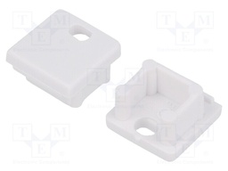 Cap for LED profiles; white; ABS; Application: SMART10