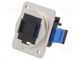 Connector: fiber optic; coupler; single mode duplex (SM)