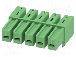 PCB headers, nominal cross section: 6 mm?, color: green, nom