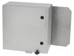 Enclosure: wall mounting; X: 400mm; Y: 400mm; Z: 210mm; ARCA; grey