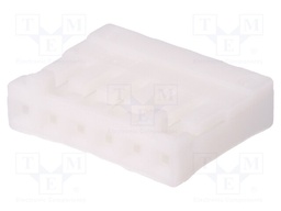 Plug; wire-wire/PCB; female; DF1B; 2.5mm; PIN: 6; w/o contacts