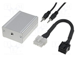 AUX interface; Jack 3.5mm socket; Ford; Features: volume control