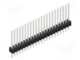 Connector: pin strips; pin header; male; PIN: 22; 1.27mm; THT; 1x22