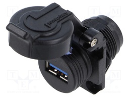 Composite access point USB3.2 Gen1 jam nut panel mount with