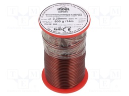 Coil wire; double coated enamelled; 2.2mm; 500g; -65÷200°C