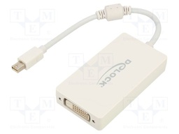 Adapter; DisplayPort 1.1a,High Speed,single link; 0.16m; white