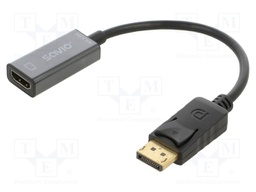 Adapter; DisplayPort 1.2,HDMI 1.4; 0.2m; black; black