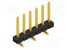 Connector: pin strips; pin header; male; PIN: 6; 2mm; SMT; 1x6; 100V