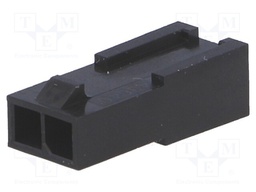 Plug; wire-wire; male; Micro-Fit 3.0; 3mm; PIN: 2; w/o contacts