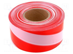 Awareness tape; W: 80mm; with red white slant stripes in reels