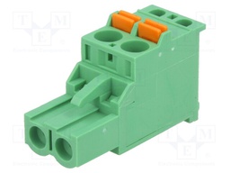 Pluggable terminal block; 5mm; ways: 2; angled 90°; plug; female