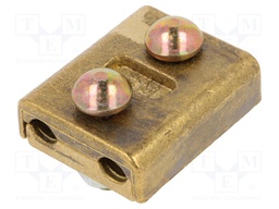 Brass; 95mm2; none; screw terminal; for cable; straight; Mat: brass