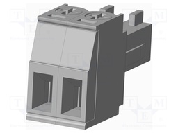 Connector: pluggable terminal block; plug; female; straight; grey