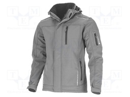 Soft-shell jacket; Size: L (179/102-108); grey; 380g/m2