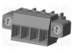 Connector: pluggable terminal block; plug; female; straight; grey