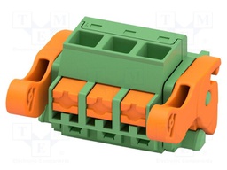 PCB connector, nominal cross section: 2.5 mm2, color: green,