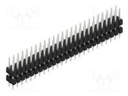 Connector: pin strips; pin header; male; PIN: 50; 2.54mm; THT; 2x25