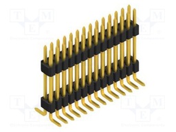 Connector: pin strips; pin header; male; PIN: 28; 1.27mm; SMT; 2x14