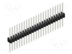 Connector: pin strips; pin header; male; PIN: 23; 1.27mm; THT; 1x23