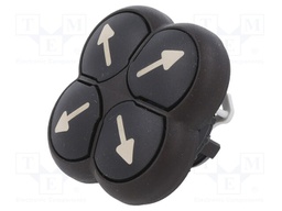 Switch: 4-position; Stabl.pos: 1; 22mm; black; Illumin: none; IP66