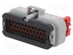 Connector: automotive; AMPSEAL; plug; female; PIN: 35; IP6K9K; grey