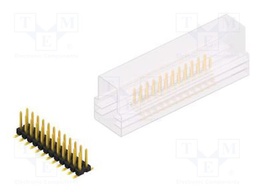 Connector: pin strips; pin header; male; PIN: 24; 2.54mm; SMT; 2x12
