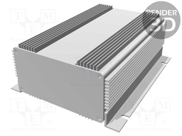 Enclosure: with panel; 1455NHD; X: 111mm; Y: 160mm; Z: 61mm; natural