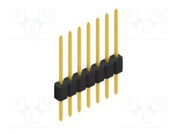 Connector: pin strips; pin header; male; PIN: 7; 1.27mm; THT; 1x7