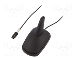 Antenna; SHARK; AM,FM; RAKU I (Coma); black; 12VDC; RG174