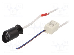 Lamp: LED lighting fixture; 3000(typ)K; IP20; Ø: 29.7mm; 2W; 230VAC