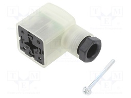 Connector: valve connector; plug; form A; 18mm; female; PIN: 4; M16