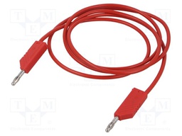 Test lead; 60VDC; 30VAC; 32A; Len: 1.5m; red; Cond.cross sec: 2.5mm2