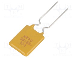 Fuse: PTC polymer; 1.85A; 10,2x15,7mm; Pitch: 5.1mm