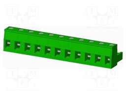 Connector: pluggable terminal block; plug; female; straight; 12A